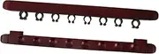 GANAZONO 1Set Wall Mounted Pool Cue Rack Elegant Roman Design for Billiards Space Saving Storage with Cue Clips Functional and Decorative Billiard Accessory