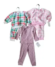 18 month girl clothing lot, carters shearling and cloud 9 pjs