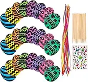 1 Set Scratch-painted Eggs Crafts for Classroom Egg Crafts Delicate Party Paper Scratch off Cards Scratch Paper Decorative Party present