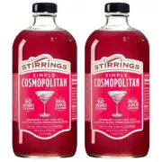 Stirrings Simple Cosmopolitan Cocktail Mix 750ml - Real Juice - 2 Pack