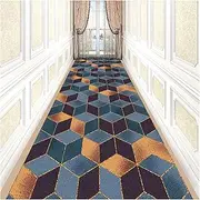 Long Carpet, Modern Runner Hallt Carpet Abstract Pattern - Short Flor Carpet Runner for Hallway, Kitchen, Bedroom, Width 60/80/100 / 120cm / 140cm,C,60x200cm/4158 (Color : B, Size : 100x250cm)