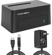 INDMEM SAS to USB 3.0 Adapter, SAS/SATA Hard Drive Enclosure Reader Black