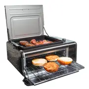 Kitchen Couture 9-In-1 Flip Air Fryer Oven Grill 17 Litre Silver