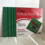 Tidalwave 4 Block Baseplates 10"x10" (Green) for All. NEW! For Building Bricks