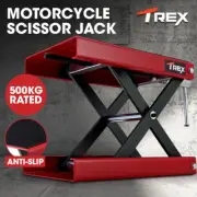 T-REX 500kg Motorcycle Lift Scissor Jack Work Stand Motorbike Heavy-Duty Bike