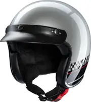 Redbike RB-806 Le Mans, open face helmet , color: Silver/Black , size: XL