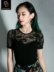 舞蹈裝 Dancebaby拉丁舞服裝女成人新款練功服跳舞蹈交誼國標摩登上衣659 夢藝家