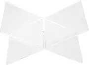 Parliky X Shaped Book Holder Stand Transparent Reading Rack for Displaying Books Music and Certificates and Space Saving Design for Home Office and School Use