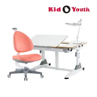 【Kid2Youth 大將作】G6C+XS氣壓升降書桌 & BABO椅 & BenQ WiT MindDuo親子共讀燈 (桌椅組 桌板升級款)