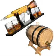 3L American Oak Barrel and AK Gun Decanter