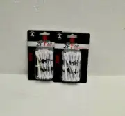 2 Zero Friction ZF Tour 3 Prong White Golf Tees 3 1/4" - ZT15003 - 30 Tees