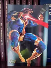 1994 Flair Marvel FLAIRPRINT Masterprint #02 CYCLOPS Oversized 6.5 x 10"*