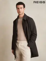 Reiss Brown Logan Removable Gilet Hybrid Overcoat (F97723) | $610
