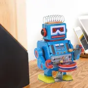 Robot Clockwork Toy Creative Drumming Vintage Robot Tin Toy BD