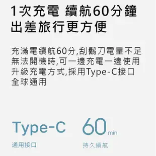 小米 米家電動刮鬍刀 S500【台灣現貨 免運】小米刮鬍刀 米家刮鬍刀 剃鬚刀 刮鬍刀 防水 Type-C充電 三刀頭