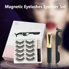Tweezer Lashes Extension Magnetic Eyelashes and Eyeliner Set 3D False Eyelashes