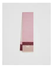 [Country Road] Alpaca Blend Stripe Scarf in Dusty Rose