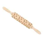 Wooden Rolling Pin Embossed Cook Classic Rolling Pin For Baking Fondant JM01674❀