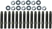 VALVE COVER, STUD KIT, BBC FABRICATED V/C, BULLET NOSE, NON SERRATED FLANGE NUTS
