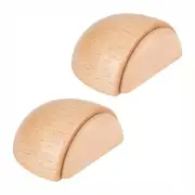 Solid Wood Door Stopper Anti-Collision Furniture Protection Wooden Non-Slip Stop