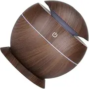 NIYANGLE Desktop Humidifier Mini Air Moisturizer for Home Office Car Silent Operation Safe Materials Fill Prevents Dry Skin Stylish Deep Wood Grain Finish