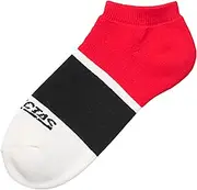 [VICTAS] 662501 Table Tennis Socks, Sweat Absorbent, Quick Drying, Stretchy, Antibacterial, Odor Resistant, Block Ankle Socks, Red, M: 8.7-9.4 inches (22-24 cm)