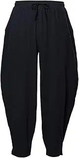 [GRACEART] Men's Baggy Harem Pants Drawstring Casual Cotton Linen Yoga Beach Pants