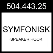 IKEA SYMFONISK Speaker Hook Black 2 Pack 504.443.25