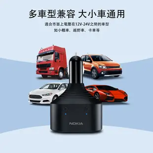 NOKIA 點煙器擴充 【電壓顯示PD+QC】 車用充電器 車充 車用點菸器 點菸器 點菸器擴充 點煙器 P6106N