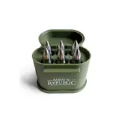 6pc Men's Republic Alcohol/Whiskey Reusable Ice Stones Bullet Shaped Set