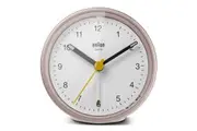 7.5cm Pink & White Analogue Alarm Clock By BRAUN