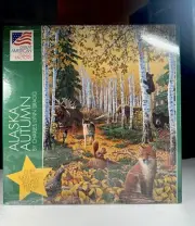 Vintage 1994 Alaska Autumn Over 1000 PC Puzzle 20x27 Charles Lynn Bragg Sealed!