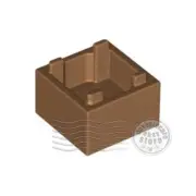 1x LEGO 2821 Container Box 2x2x1 Medium Nougat | 6435640