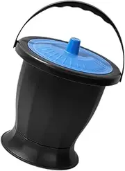 Plastic Potty Pot Portable Urinal Night Urine Pot Home Bedside Cover Grandparents