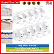 10 Rolls-9.85 FT Double Sided Mounting Tape Heavy Duty Removable,Clear Thick ...