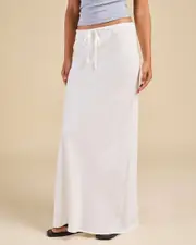 [Rhythm] Rhythm Women's Bias Cut Maxi Skirt in White Size 2 2 White