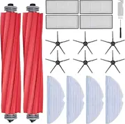 [Rrochio] Accessories for roborock S7 MaxV Ultra, replacement parts for robot vacuum cleaner roborock S7 Max Ultra, S7, S7+, S7 MaxV, S7 Pro Ultra with 2 main brushes, 4 filters, 4 wipes, 6 side brushes