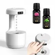 GRAVITA™ Ultrasonic Humidifier with LED Clock & Aroma – Anti-Gravity Effect 800m