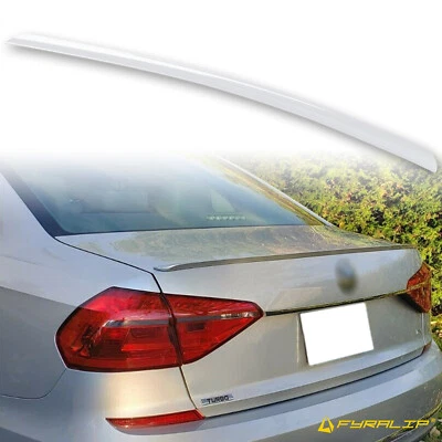 Fyralip Y22 Painted LB9A Candy White Trunk Lip Spoiler For VW Passat NMS 12-19