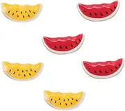 Ciieeo 2sets 6pcs Creative Watermelon Ceramic Chopstick Holder Adorable Rest for Chopsticks Table Decoration Unique Housewarming Present Prevents Rolling Random Color 6pcs*2
