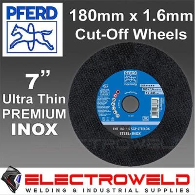 25 x PFERD 178mm 7" Cutting Discs Metal, Stainless Steel Cut Off Wheels Grinder