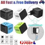 International World Wide Universal Multi Travel Plug Charger 4 USB Port Adapter