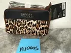 BADGLEY MISCHKA Saffiano Leopard Vegan Leather Pouch Belt Bag Fanny Pack New