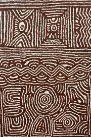 Lorna Brown Napanangka Aboriginal Art 89cm X 60cm COA Supplied.