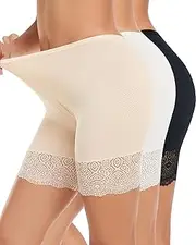 [Blueinn] Mesh Slip Shorts for Under Dress Women Anti Chafing Cooling Shorts Panties Lace Under Shorts