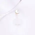 14 Karat Gold Crescent Moon Plate Top Bio-Flex Labret