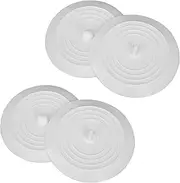 Silicone Sink Plugs 4 Pack Round 15cm Diameter Water Stopper for Kitchen Bathroom