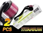 2x (540 Pins) Derma Roller, Titanium Skin Care 1.0 - 1.5mm Acne Anti Wrinkles