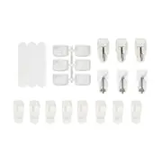 20 Pack Assorted Removable Hooks
