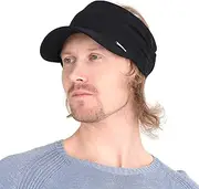 [CHARM] Sports Sun Visor Hat - Mens Running Visor Womens Ponytail Tennis Cap SPF